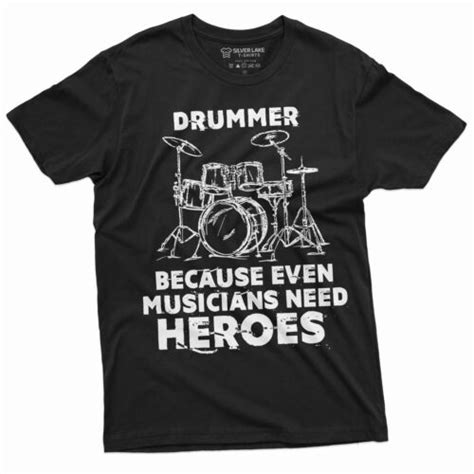 Drummer T Shirt Funny T Drumming Music Musician Band Tee Shirt T