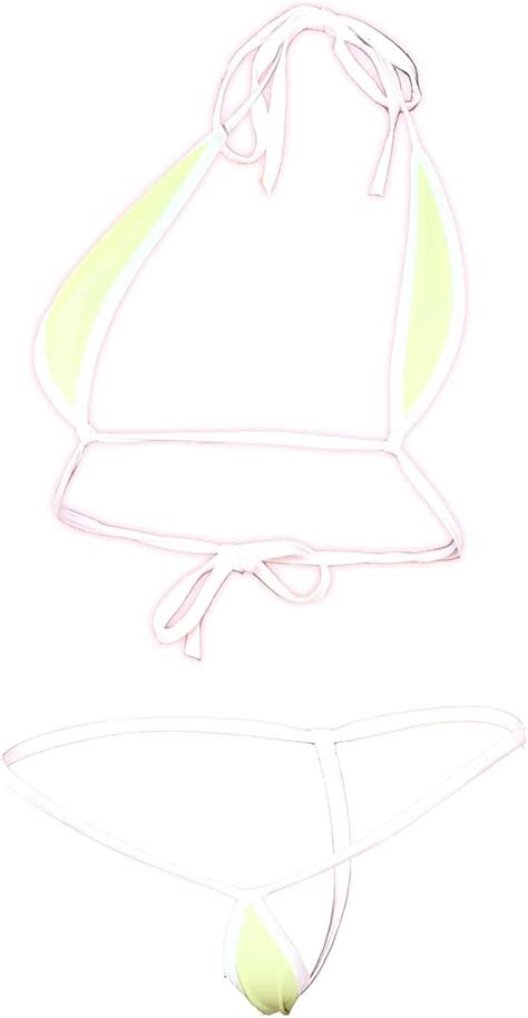 Amazon co jp chu U chu Lingerie Collection マイクロビキニ M ライム ドラッグストア