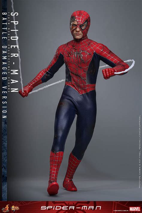 Movie Masterpiece Spiderman Battle Damaged Ver 1 6 Hot Toys Nin