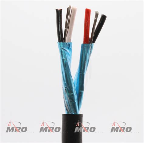 P2P 16GBK POLYURETHANE 2 PAIR INDIVIDUALY SHIELDED 16AWG CABLE MRO