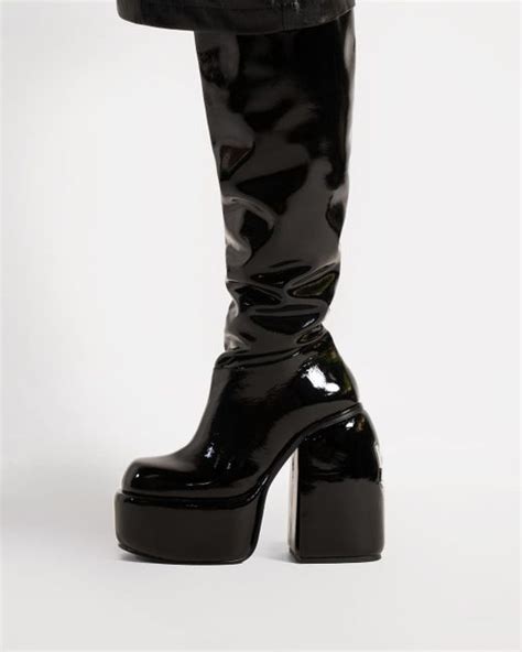 Naked Wolfe Space Crinkle Patent Leather In Black Lyst