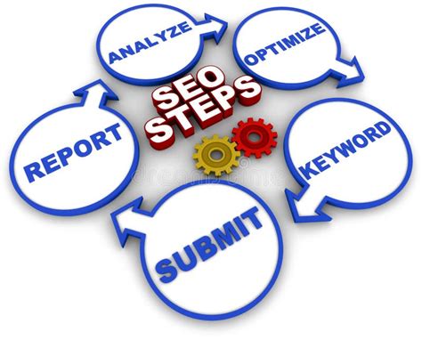 Seo Stock Illustration Illustration Of Rank Steps Process 28072881