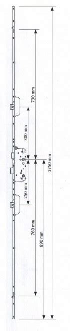 GU Mehrfachverriegelung Secury MR R 92 Mm Entfernung 65 Mm Dorn 20 Mm