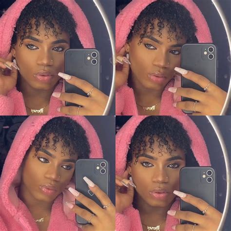 Black Femboy Men Wearing Makeup Black Gay Queer Femme