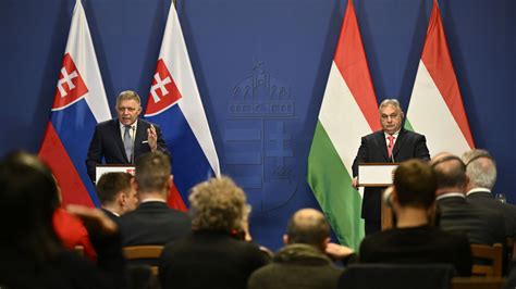 A Budapest Robert Fico Et Viktor Orbán Veulent Faire Front Commun Face