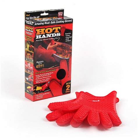 Термостойкие силиконовые перчатки-прихватки HOT HANDS (пара) /7707 ...