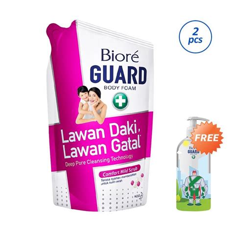 Jual Biore Guard Comfort Mild Scrub Body Foam Ml Twin Pack