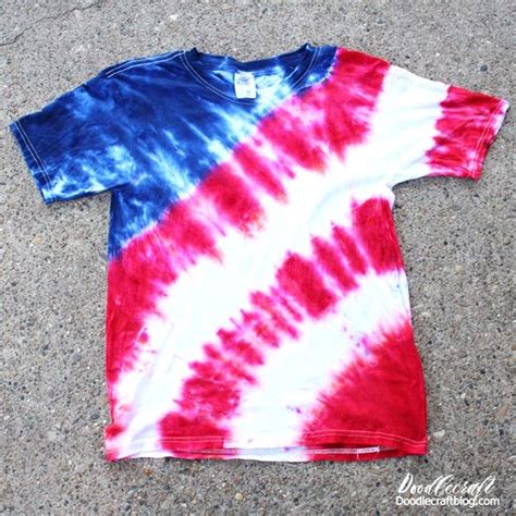 How To Make Patriotic Stripes Tie Dye Shirt Tutorial Tie Dye Shirts