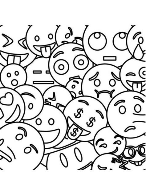 Ausmalbild Smileys - Emoji Ausmalbilder Smiley Emojis Kleurplaten Smileys Kleurplaat Colorir ...