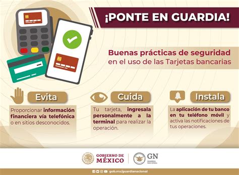 Buenas Prácticas De Seguridad En El Uso De Las Tarjetas Bancarias Guardia Nacional Cert Mx