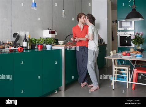 Two Gay Men Kissing Hi Res Stock Photography And Images Alamy