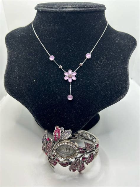 necklace  bracelet set gem