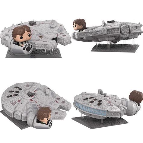 Millennium Falcon With Han Solo Exclusive Funko Pop Deluxe Star Wars