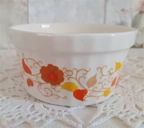 A Vintage S Crown Devon Ramekin With Mary Quant S Daisy Design