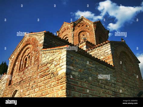 Church Of St John At Kaneo Sveti Jovan Bogoslov Ohrid Stock Photo