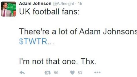 A Bad Day To Be Named Adam Johnson Bbc News