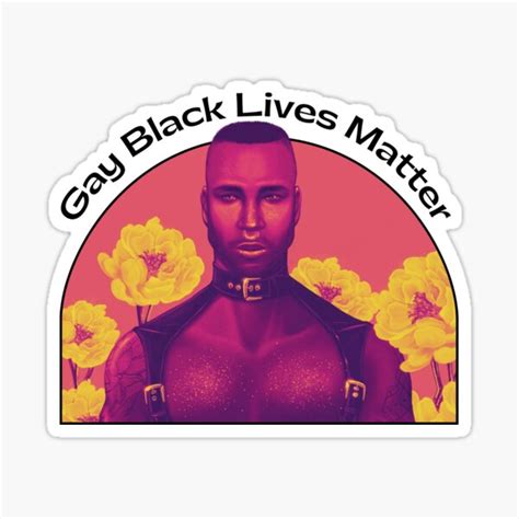 Gay Black Lives Matter Sticker For Sale By Jaxintoart Redbubble