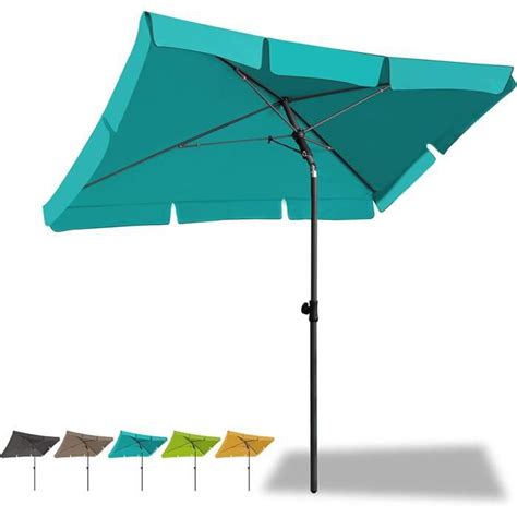 Parasol De Jardin Exterieur Inclinable X Cm Kaki Parasol De