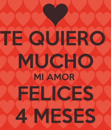 Feliz 4 Meses Mi Amor Imagui