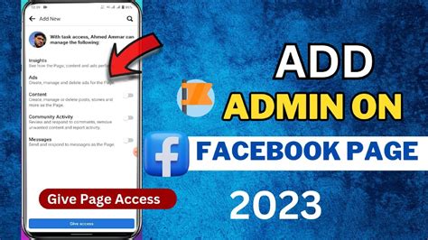 How To Add Admin On Facebook Page Youtube