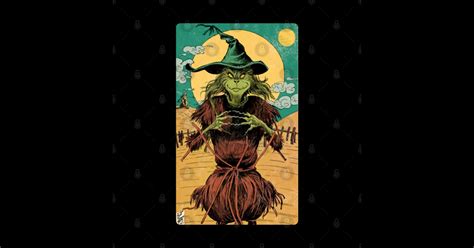 The Grinch Scarecrow Black Christmas Grinch Sticker Teepublic