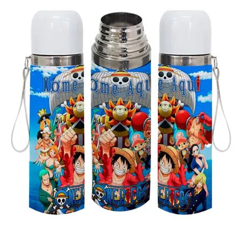 Garrafa T Rmica Personalizada One Piece Luffy Ml Inox Frete Gr Tis