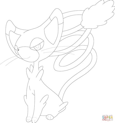 Glameow coloring page | Free Printable Coloring Pages