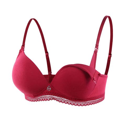 Gianna Comfort Cotton Red Molded Maternity Nursing Bra