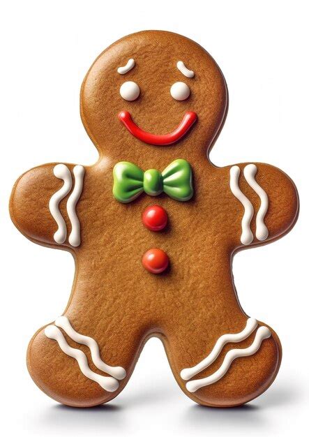 Premium Ai Image Gingerbread Man Christmas Cookie