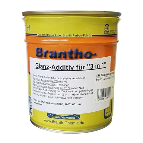 Branth Glanz Additiv F R In Ml F R Liter Brantho Korrux