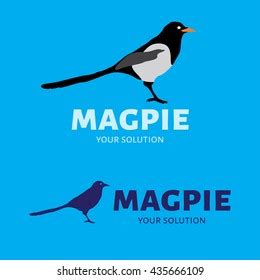 Vector Logo Magpie Stock Vector (Royalty Free) 435666109 | Shutterstock