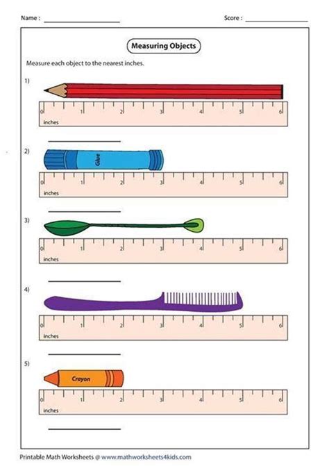 Measurement Worksheets Math Worksheets Math Measurement