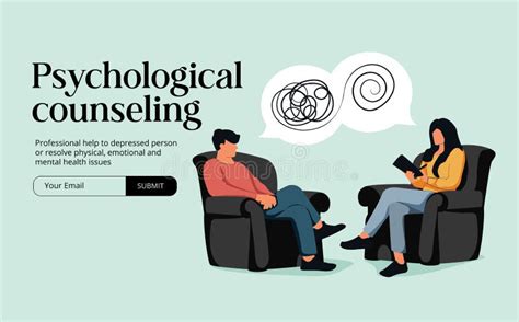 Counseling Banner Web Icon Vector Illustration Concept For Counseling