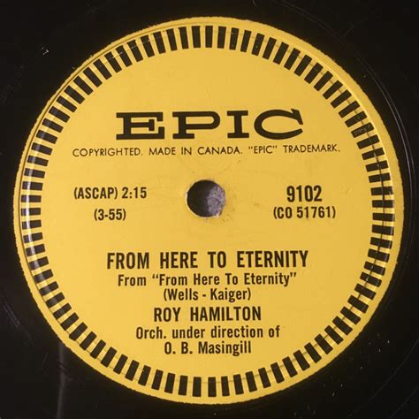 Roy Hamilton – Unchained Melody / From Here To Eternity (Shellac) - Discogs