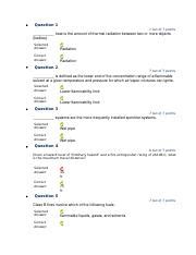 OSH 4308 Unit VII Quiz Docx Question 1 7 Out Of 7 Points Heat Is The