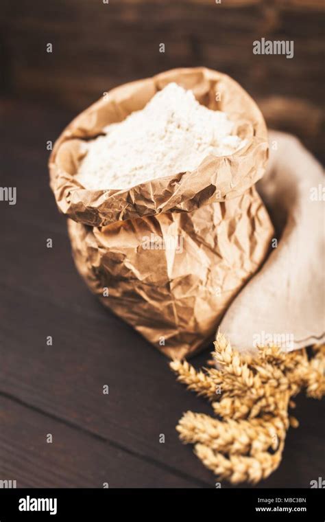 Bag Of Flour Stock Photo Alamy