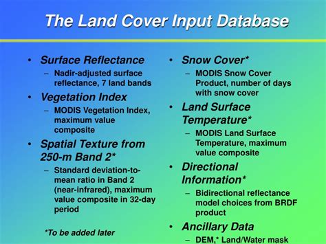 Ppt The Modis Land Cover Product Powerpoint Presentation Free