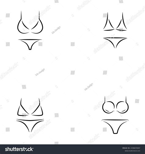 Swimsuits Bikini Icon Isolated On White Stock Vector Royalty Free Shutterstock