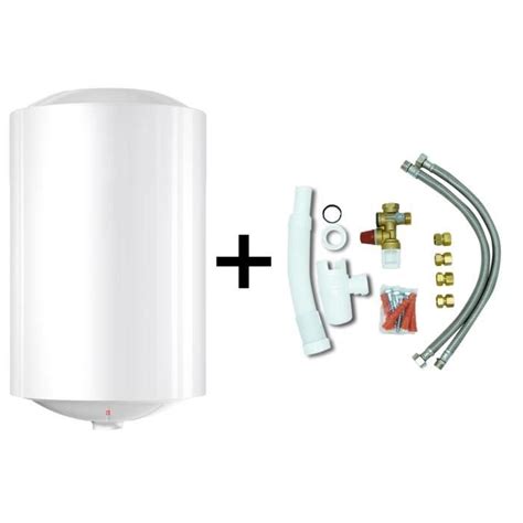 Chauffe eau électrique Vertical Mural Heateq Blindé 100 L + kit d ...