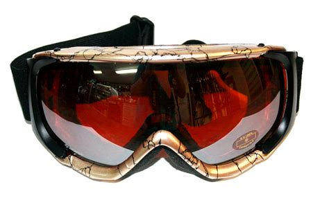 очки горнолыжные HS-9707 GLD2 Orange mirr - Biwec
