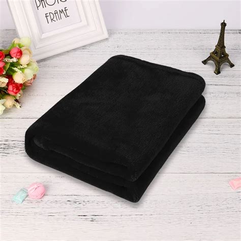 45X65 см черное мягкое детское одеяло, офисное теплое Коралловое одеяла ...