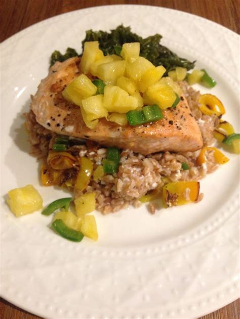 Pineapple Glazed Salmon With Pineapple And Jalapeno Salsa Glazed Salmon