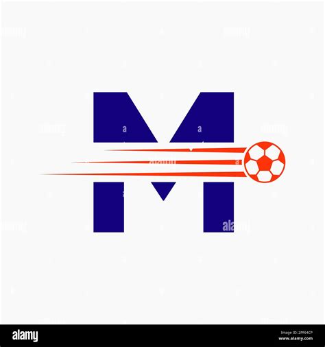 Initial Letter M Soccer Football Logo. Soccer Club Symbol Stock Vector ...