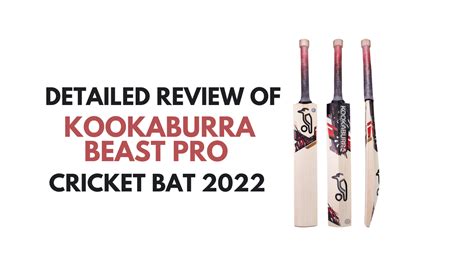 Kookaburra Beast Pro Cricket Bat 2022 Complete Profile Review