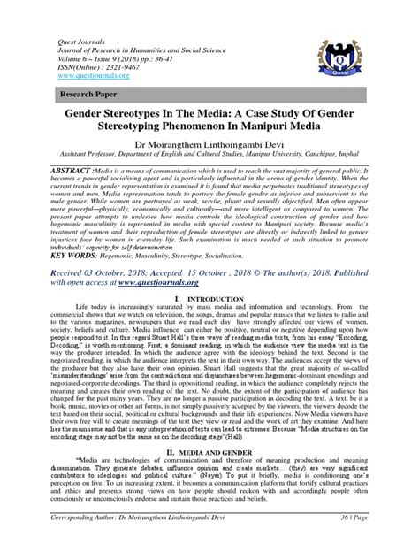 gender stereotypes   media  case study  gender stereotyping