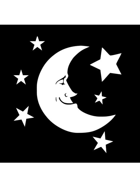 Трафареты Луны - Бесплатно распечатать