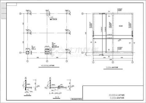 某公司小型钢砼泵房建筑及结构施工图纸水池构造图土木在线