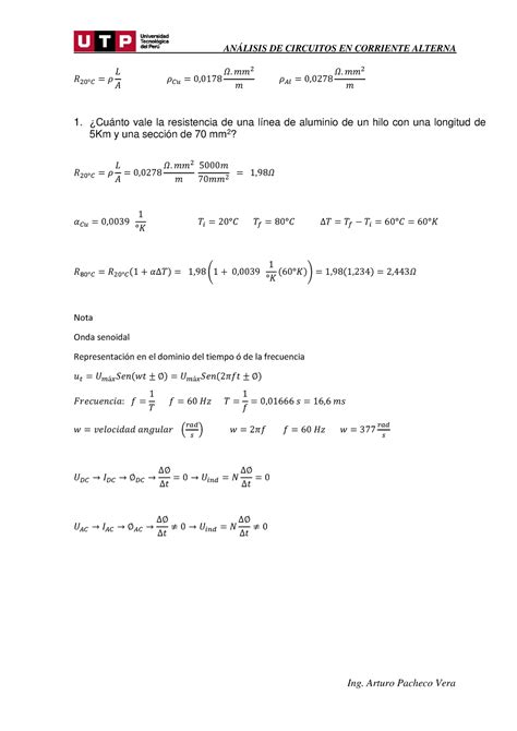 S01 Apuntes2s1pdf AnÁlisis De Circuitos En Corriente Alterna Ing