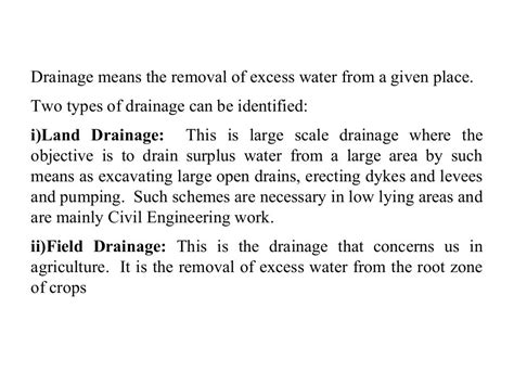 Drainage Engineering (Drainage and design of drainage systems)