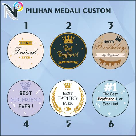 Jual Medali Akrilik Insert Paper Custom Best Friend Forever Shopee